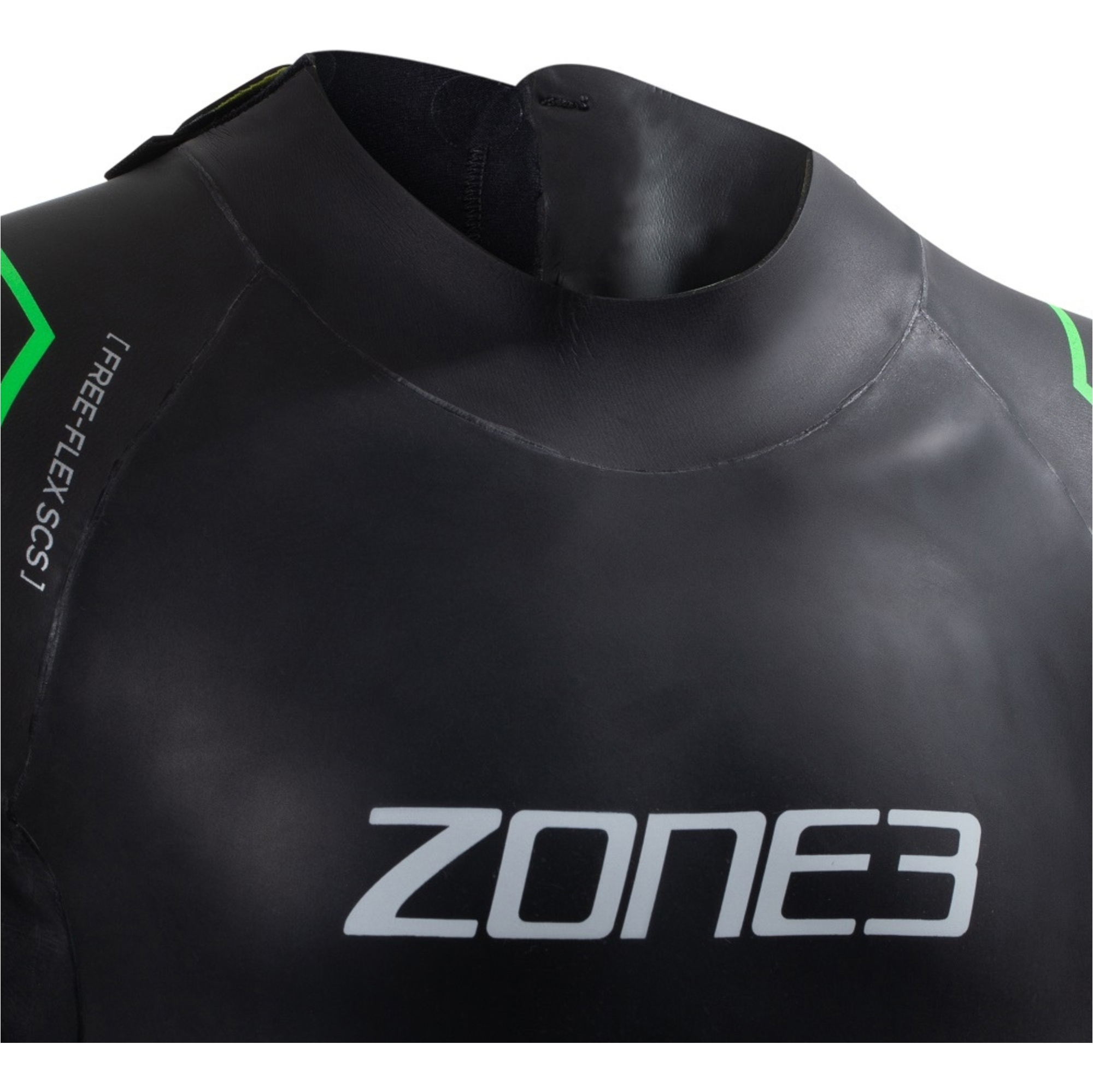 2026 ZONE3 Junior Adventure Swim Wetsuit WS21KADV101 - Black / Green